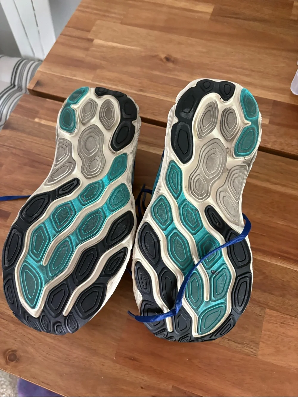 New Balance Navy and White Running Sneakers